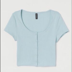 Light blue jersey top
